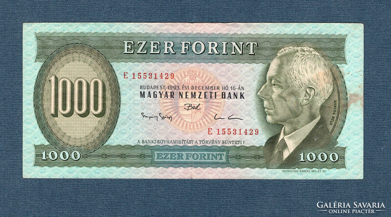 1000 Forint  1993 " E "