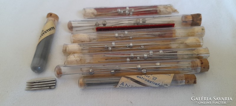 Old dental supplies together capture needle probe graphite rod ...