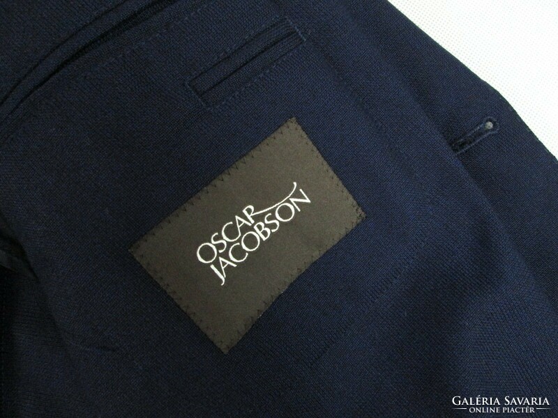 Original oscar jacobson (s) elegant very serious men's navy wool jacket