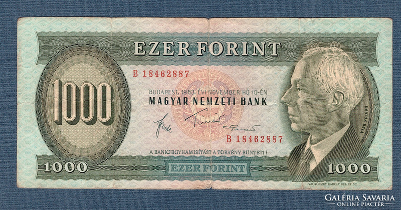 1000 Forint  1983 " B "