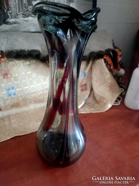 Nagyméretű muranoi jellegű üveg váza