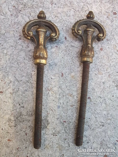 Antique dressing mirror, dressing table mirror - copper head screw fixing accessory in a pair