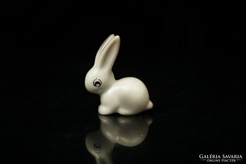 Old Hólloháza porcelain bunny / rabbit statue figure / retro old