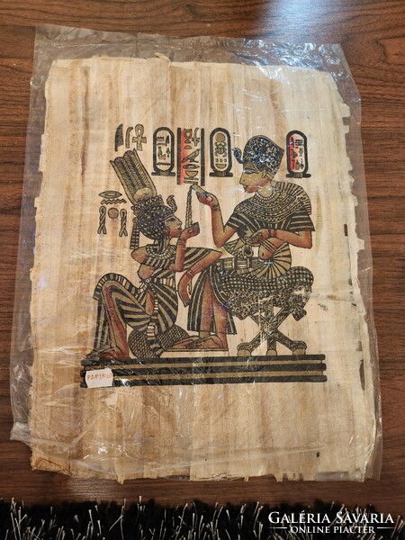 Egyptian hand painted papyrus