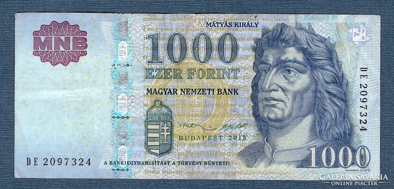 1000 Forint 2015 DE  sorozat