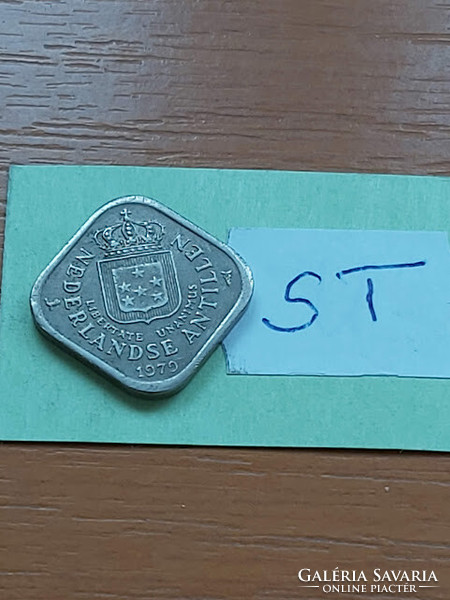 Netherlands Antilles 5 cents 1979 copper-nickel, square, st