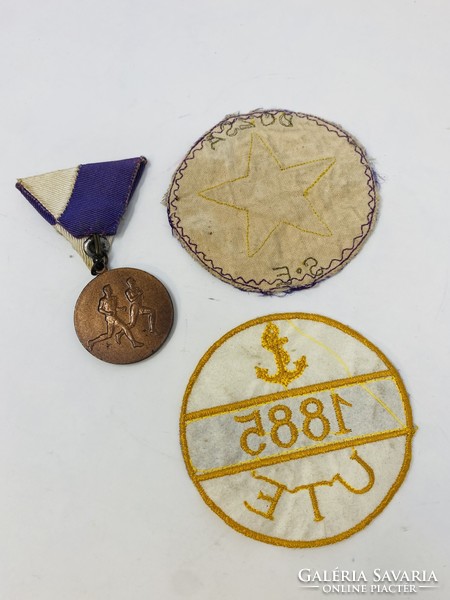 3Db ute Újpest dozsa sc purple white sports relic, stitching and medal rz