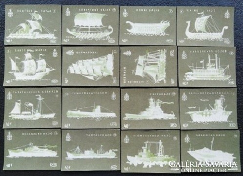 Gy83 / 1963 the history of navigation match tag full line of 16 pcs