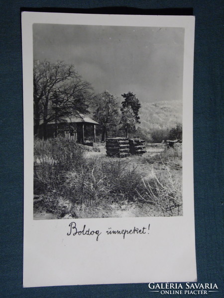 Képeslap,Postcard, Pécs, Zsabokorszky mérnök, Mecsektető, turistaház, pihenő, 1940