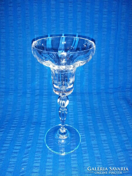 Üveg gyertyatartó 18,5 cm magas (A5)