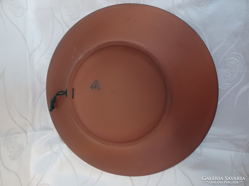 Városlőd majolica wall plate 36 cm diameter!
