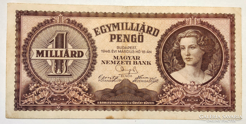 1 Billion pengő 1946