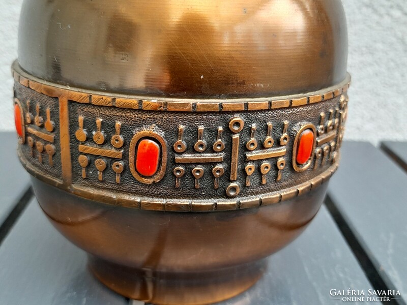 Gyönyörű Muharos Lajos féle bronz iparművészeti váza