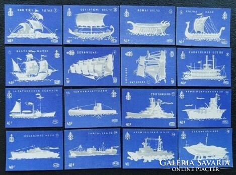 Gy84 / 1963 the history of navigation match tag full line of 16 pcs