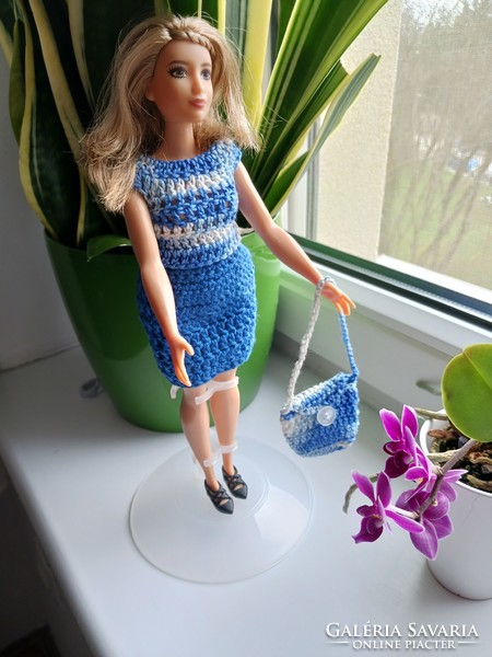 Horgolt Barbie babaruhák cipővel - 17 részes