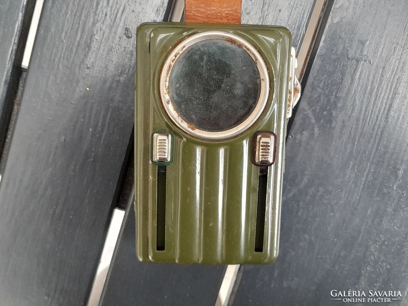 Nicely working, never used, old color-changing military flashlight
