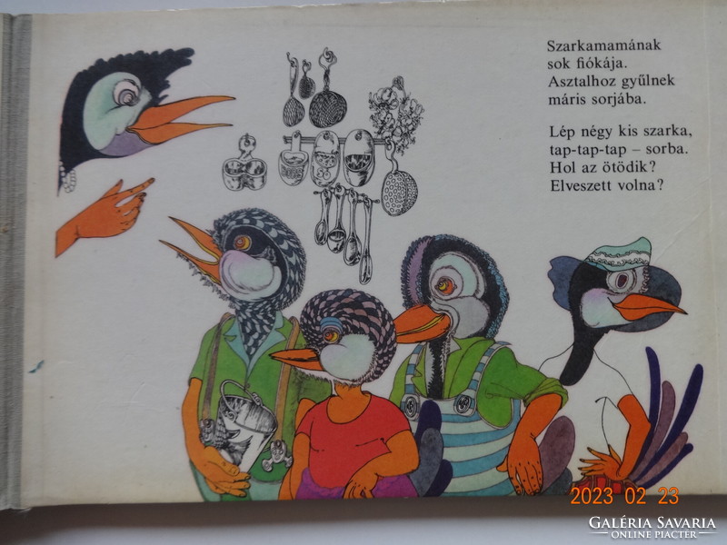 Czeslaw Janczarski: Főzött a szarka - kemény lapos régi mesekönyv (1981)