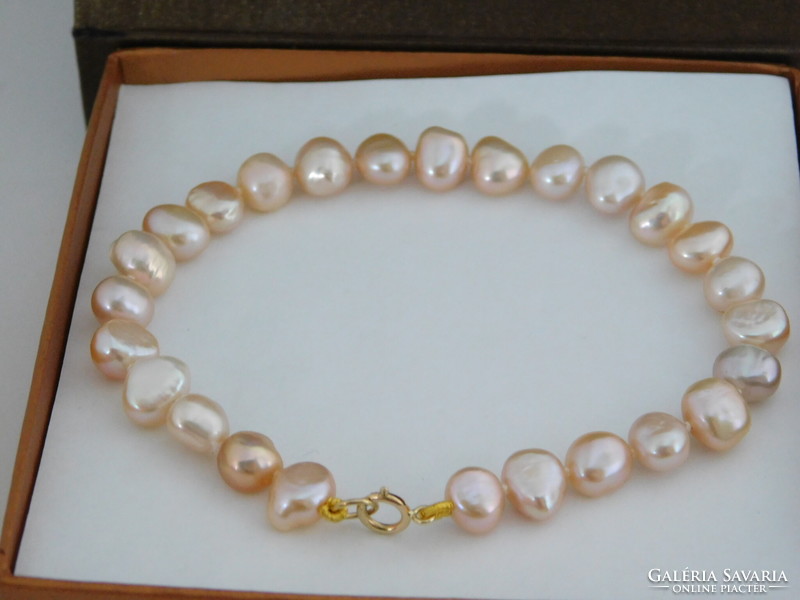Baroque pearl bracelet 14k gold