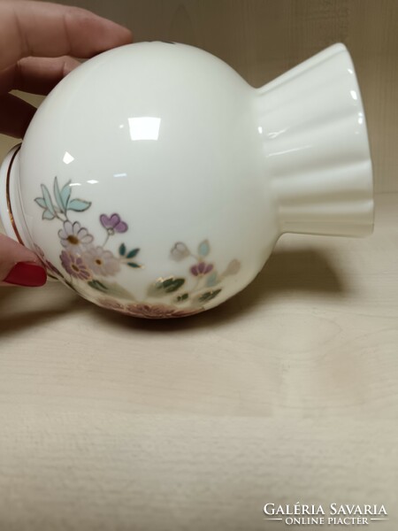 Zsolnay collared spherical vase