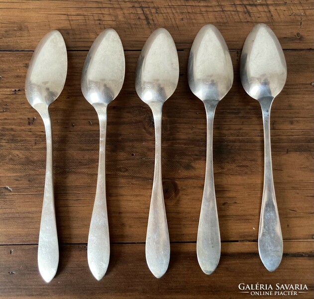 5 13-lat antique silver spoons from Pest, ladles from 1818!