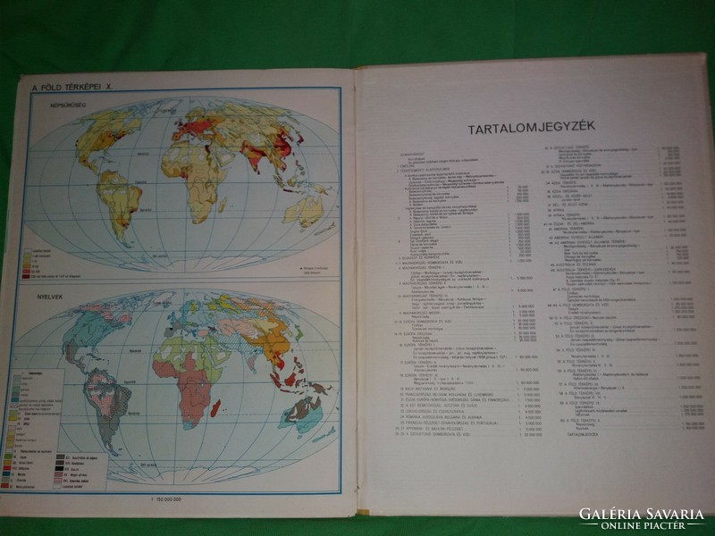 1966 Kádár éra - sándor radó dr -cartographic company geographical atlas high school according to the pictures
