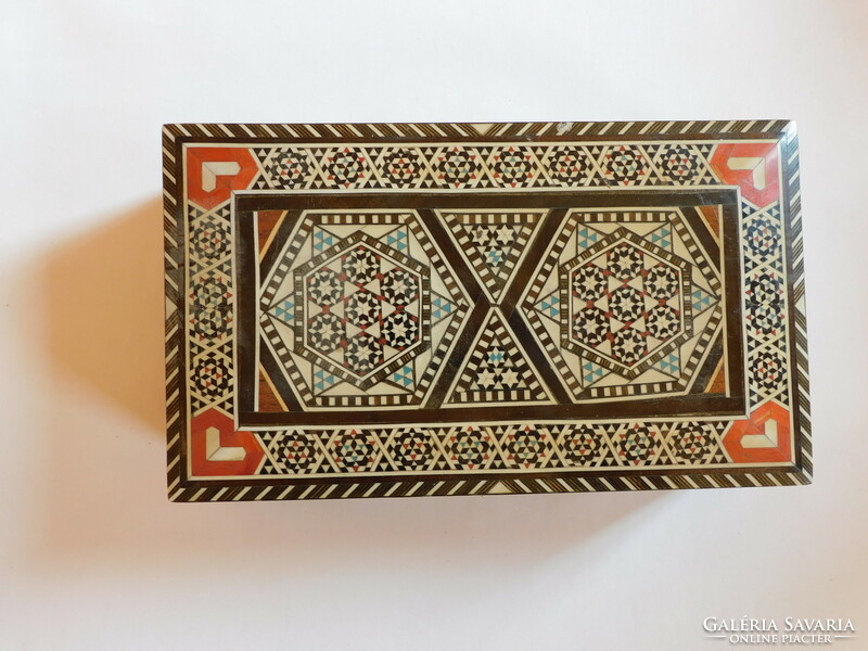 Vintage inlaid wooden boxes - 4 pieces