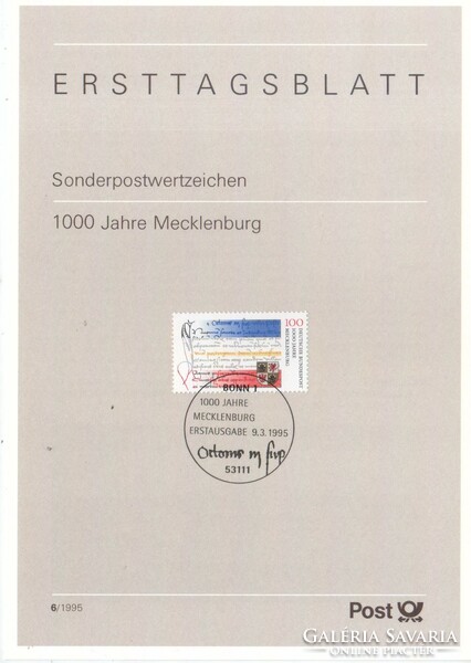 ETB 0075 Bundes 1782 ETB 6-1995     1,20 Euró