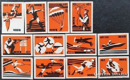 Gy55 / 1963 mhs match tag complete series of 12 pcs