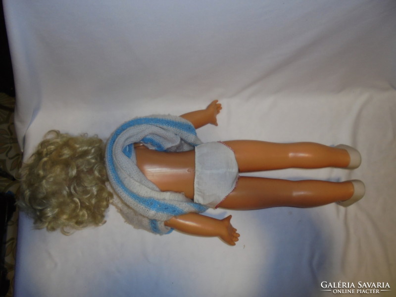 Old sleeping doll, toy doll - 63 cm