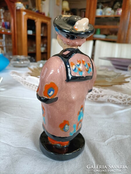 Szécsi jolán ceramic, Hungarian shepherd, 19 cm