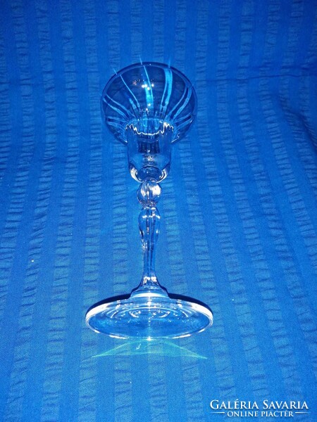 Üveg gyertyatartó 18,5 cm magas (A5)