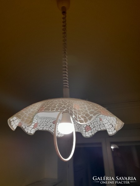 Adjustable glass chandelier
