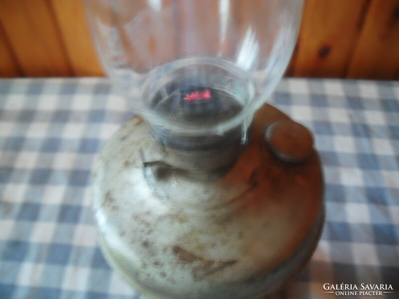 Old kerosene lamp 42 cm, functional!