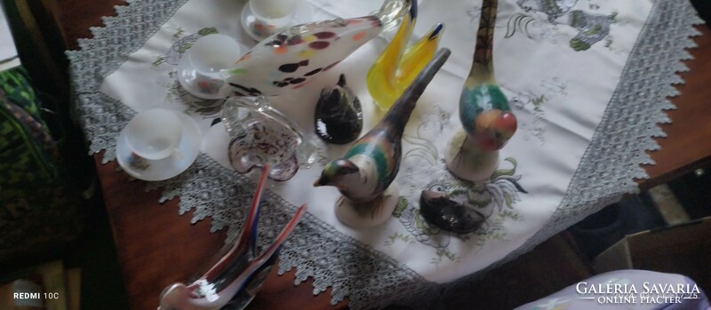 Retro glass and porcelain objects