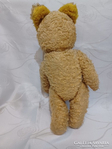 Old straw teddy bear 36 cm