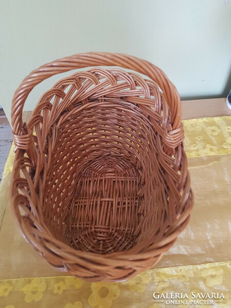 Wicker basket is small