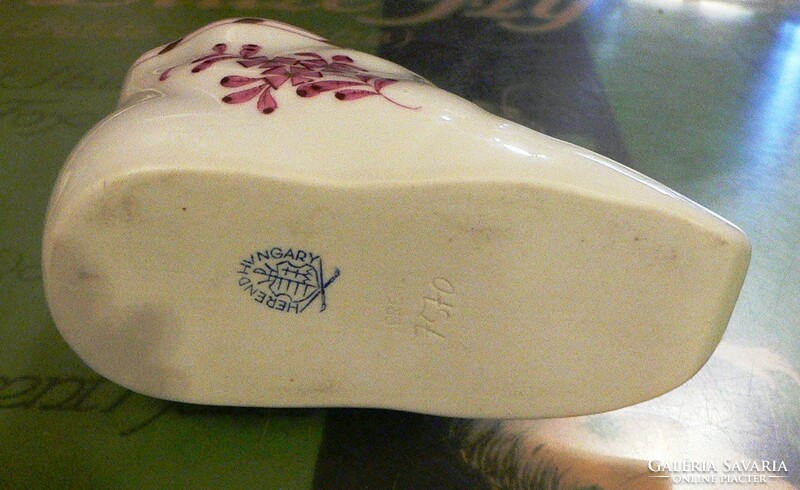 Herendi Apponyi mintás porcelán cipő