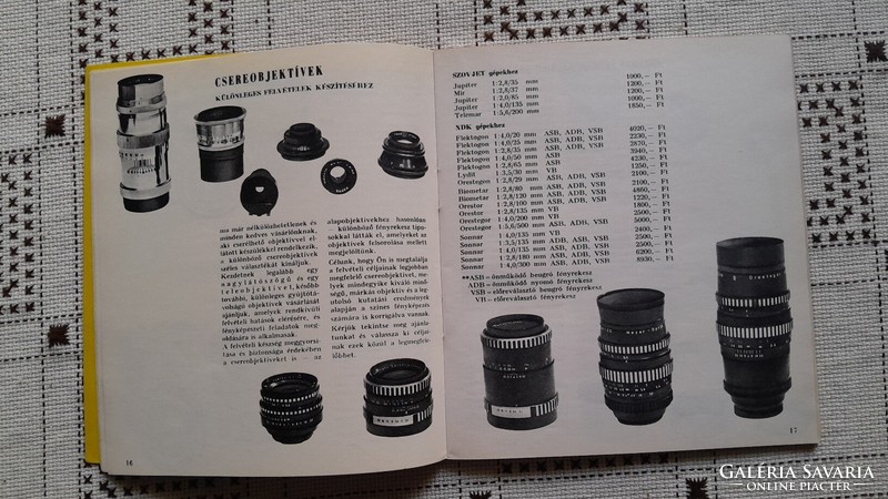 Ofotér photo catalogue, 60s
