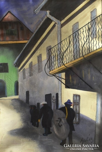 1930 Around Hungarian painter: musicians in the night
