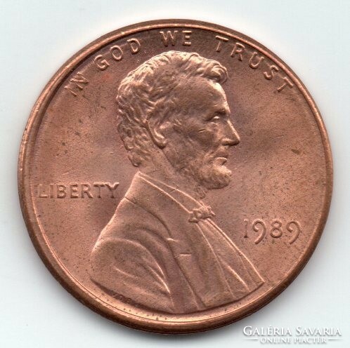 United States 1 usa cent, 1989