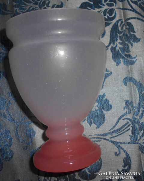 Antik  rózsaszín színátmenetes opál üveg  váza