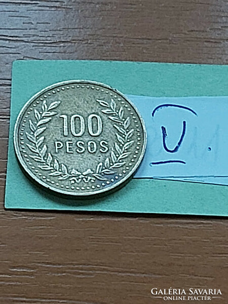Colombia colombia 100 pesos 1992 brass v