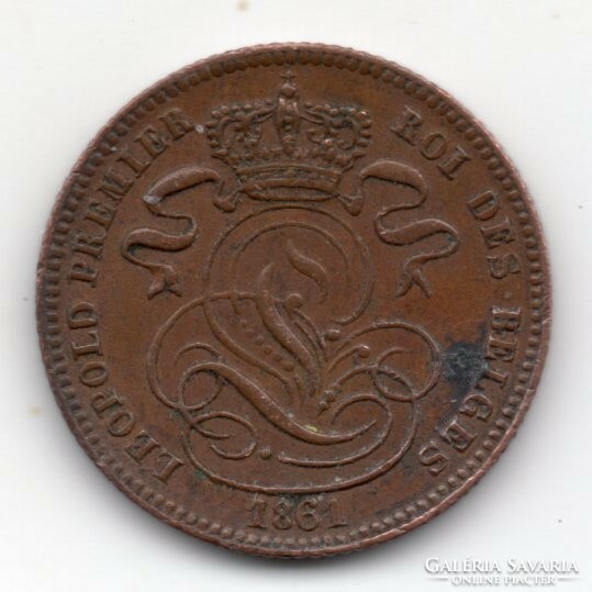Belgium 1 cent, 1861, Flemish, nice