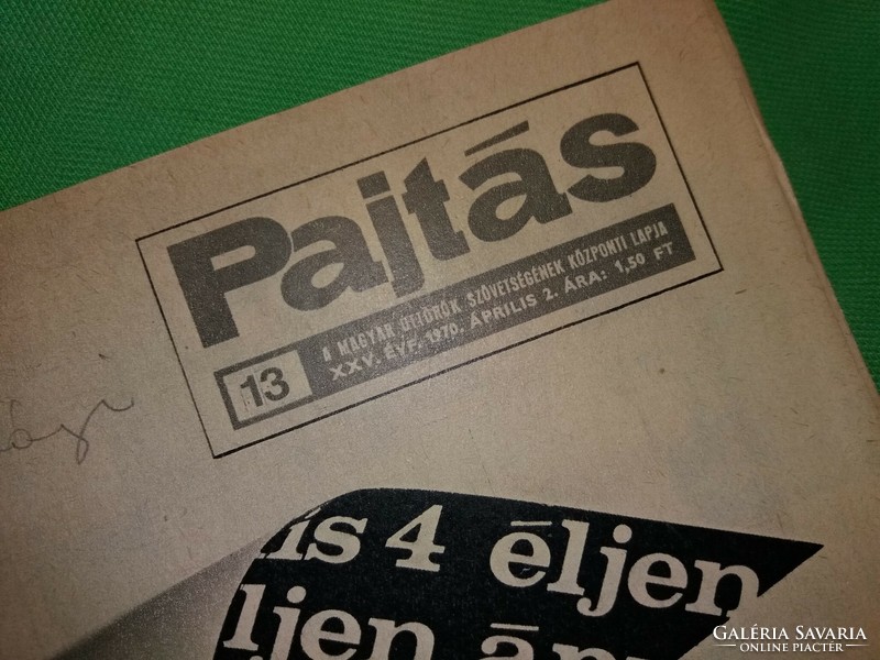 Old 1970. April 2. Pajtás newspaper cult school weekly according to the pictures