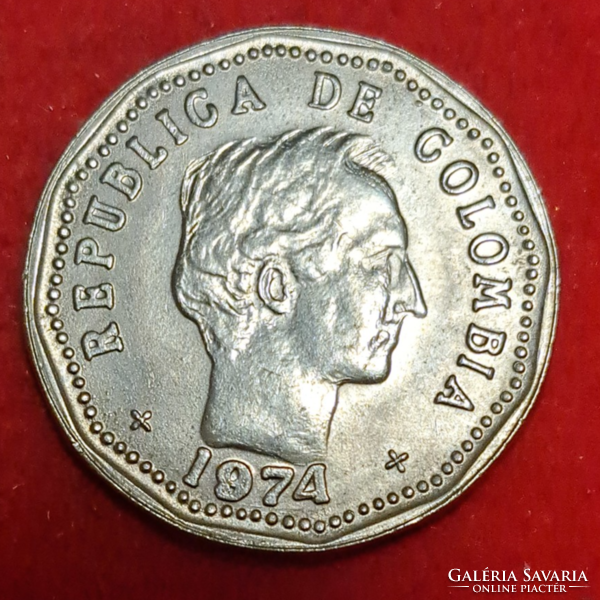 1974. Colombia 50 centavos (303)