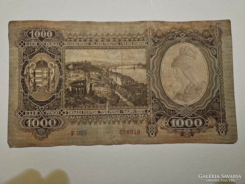 1943-as 1000 Pengő VF+