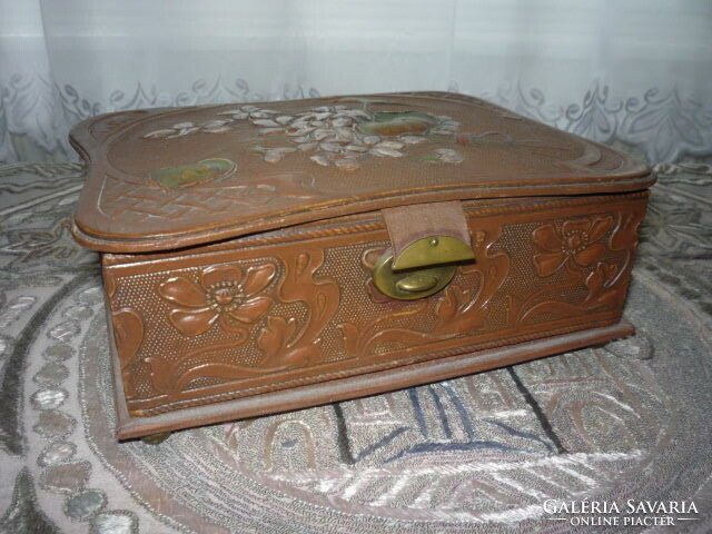 Szecessziós ékszertároló doboz, díszdoboz. 1203 13