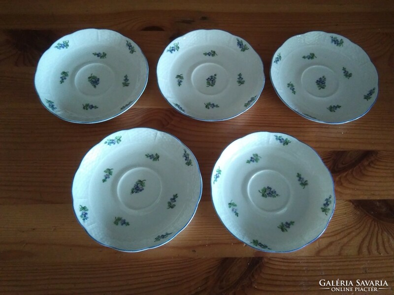 5 Herend small plates made in 1946 left over from a tea set