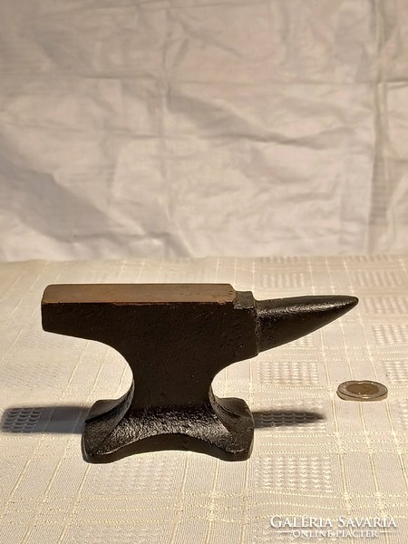 A small iron anvil