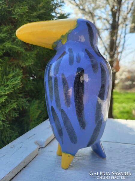 Retro ceramic bird figurine
